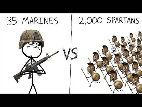 35 US Marines vs 2,000 Spartans Who Would Actually Win