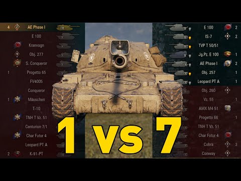 AE Phase I goes 1 vs 7 in World of Tanks!