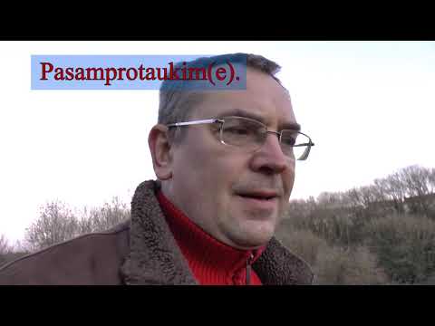 LITHUANIAN LESSON 104 -  TO THINK AND TO ACT - Galvoti ir veikti