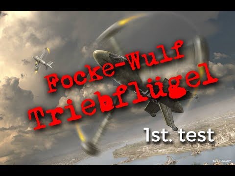 Focke Wulf Triebfluegel  - Main rotor and EDFs first test
