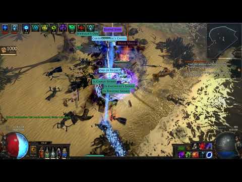 [3.8] Blight - Dark Pact Occultist Self-Cast vs Elder Beach (3 sextants, Harbingers, Beasts)