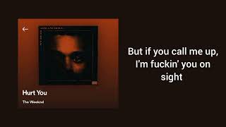 The Weeknd - Hurt You [Lyrics Video]