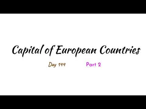 GK Quiz | Capitals of European Countries | Part 2 | Day 144 | Study With Annalakshmi