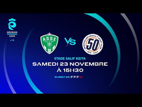 J9 I AS Saint Etienne vs Montpellier HSC en replay (0-2) I ARKEMA Première Ligue 2024-2025