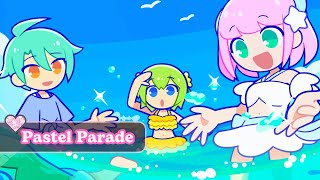 Pastel Parade | My 1st try at this Rhythm Heaven-like music game. Cute characters to meet! #letsplay