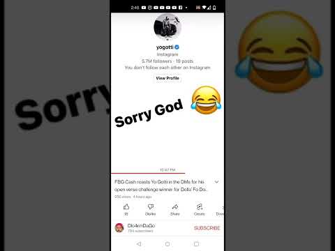 FBG CASH ROASTS YO GOTTI FOR THE DOLLA FOR DOLLA CHALLENGE FRAUD😔😳🤔🤔. A MUST WATCH. LIKE AND SUB💪🏾💪🏾