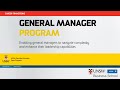 The General Manager Program