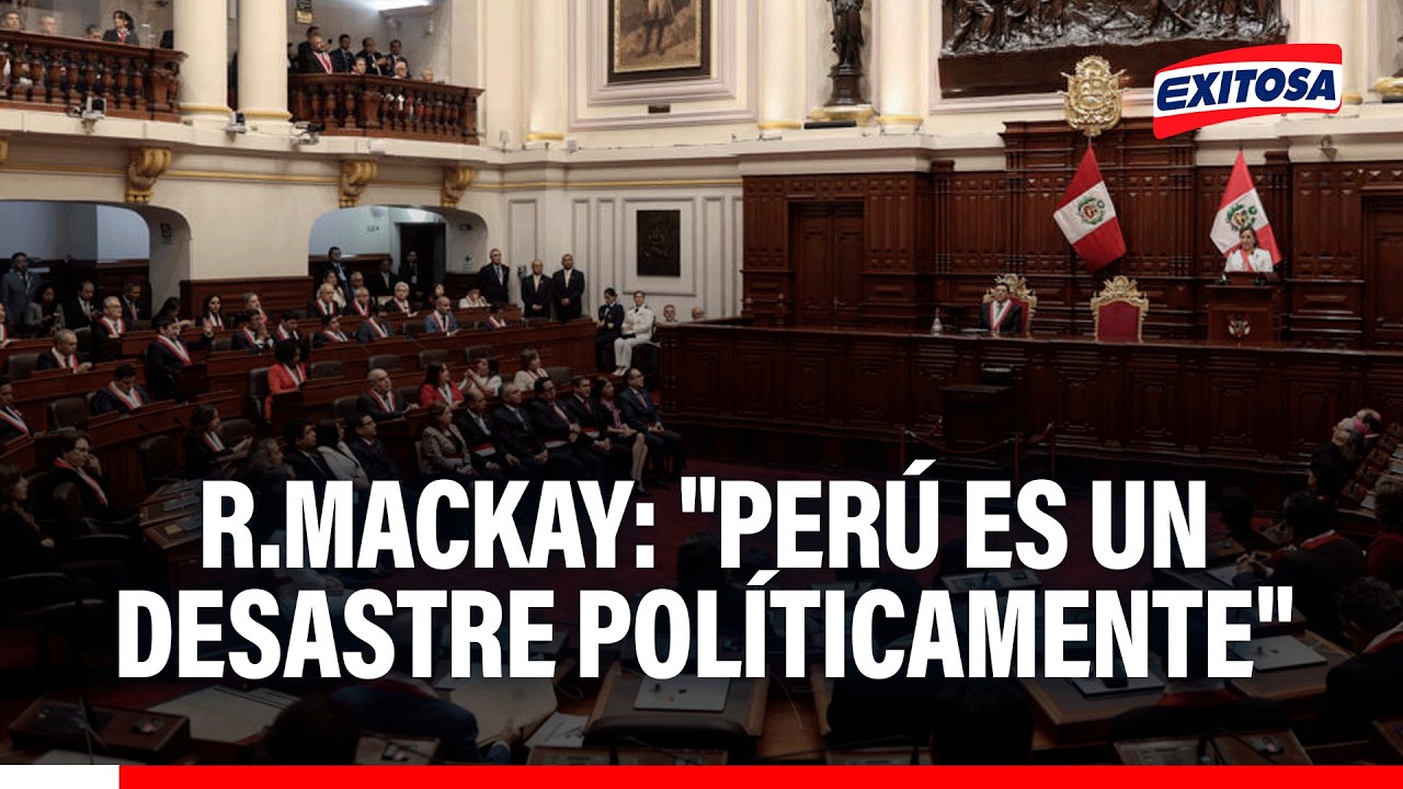 🔴🔵 Rodríguez Mackay: "El Perú es un desastre políticamente"