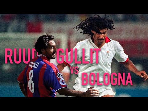 Ruud Gullit vs Bologna | Destroying Gianluca Pessotto | 08/08/1992