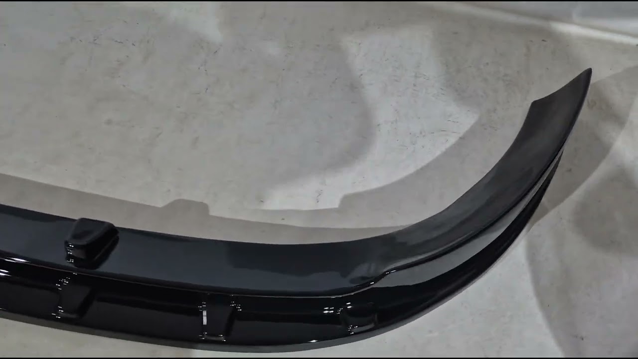 Передняя губа бампера (2013-2017, черная) Video 1