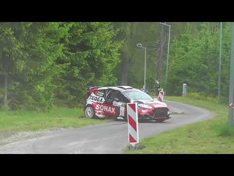 52. Rajd Dolnośląski 2018 Nivette/Heller spin na odcinku testowym