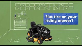 How to Fix a Flat Tire on a Riding Mower