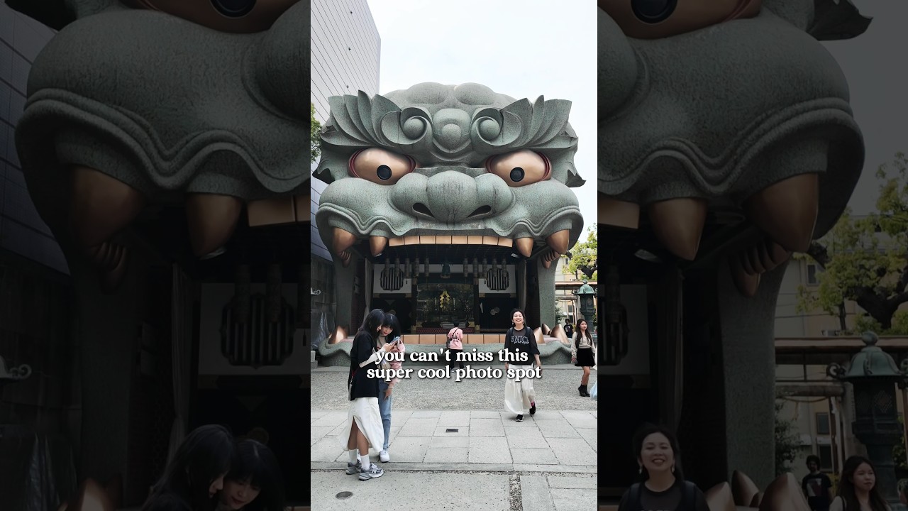 Super cool photo spot 難波八坂神社 in Osaka #shorts #japan #japantravel