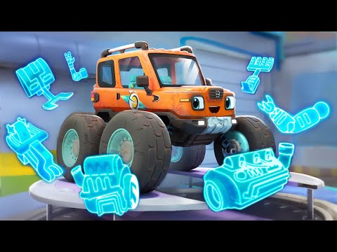 Monster Truck’s Big Transformation | Shark Truck, Ice Cream Truck | Wheely World-Car Cartoon & Songs
