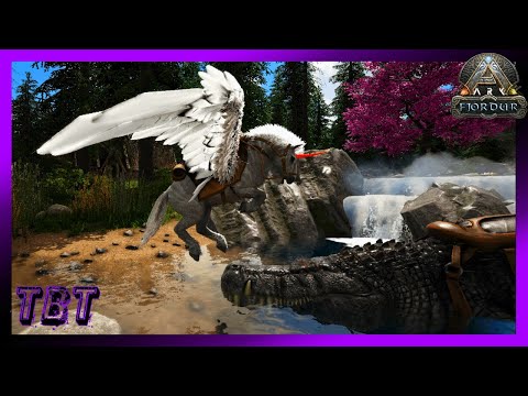 Taming A Unicorn & Deinosuchus!  ARK Fjordur Let's Play Ep. 89