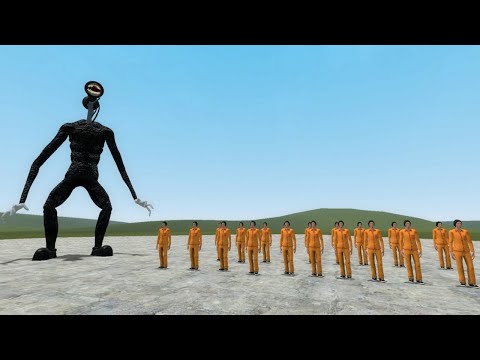 CARTOON SIREN HEAD from TREVOR HENDERSON vs HUMAN Mini Test in Garry's Mod GMod