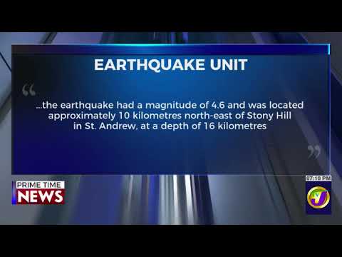 4.6 Magnitude Earthquake Shakes Jamaica | TVJ News