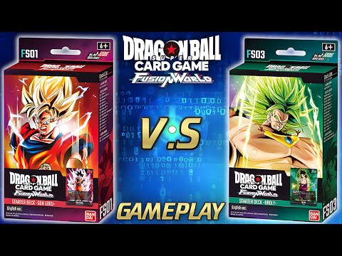 BEST GOKU VS BROLY STARTER DECK BATTLE! (FUSION WORLD GAMEPLAY)
