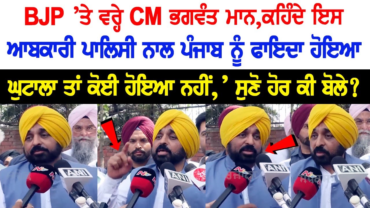 CM Bhagwant Mann slams BJP, Says- Punjab Benefited from Excise Policy. CM Bhagwant Mann slams BJP, Says- Punjab Benefited from Excise Policy.