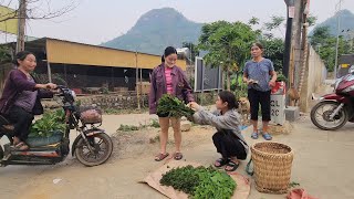 17 year old girl picks vegetables to sell for a living.LY TIEU HIEN