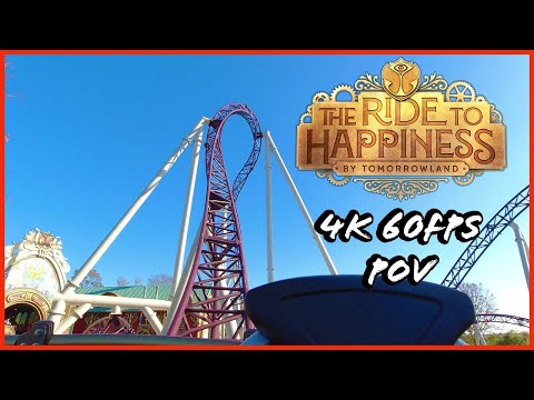 The Ride to Happiness Multiple POV 4K 60fps - Front, Back Seats Xtreme Spinning Roller Coaster