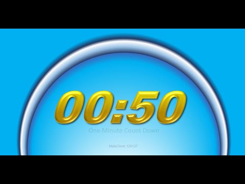 MatsClock 120128 - Free CountDown Clock (One Minute Timer) in PowerPoint PPT Slide