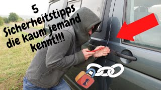 ⚠️"5 INSIDER DIEBSTAHL/EINBRUCH/SICHERHEITSTIPPS" für dein Wohnmobil/Camper (kennen die wenigsten)