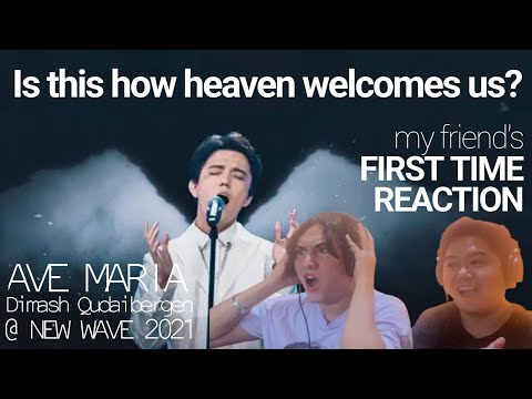 FIRST TIME REACTION of my friend to Dimash Qudaibergen - Ave Maria New Wave 2021