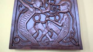 preview picture of video 'Carved Celtic Cross Dunbarney Church Bridge Of Earn Perthshire Scotland'