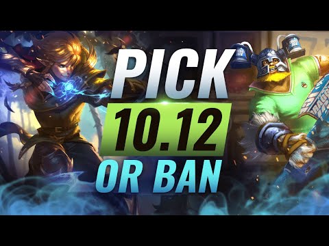 OP PICK or BAN: BEST Builds For EVERY Role - League of Legends Patch 10.12