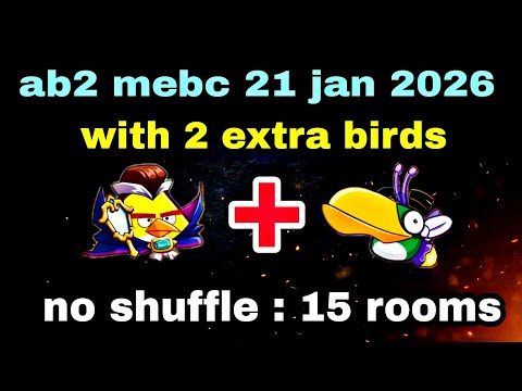 Angry birds 2 mighty eagle bootcamp Mebc 21 jan 2026 with 2 extra birds chuck+hal#ab2 mebc today