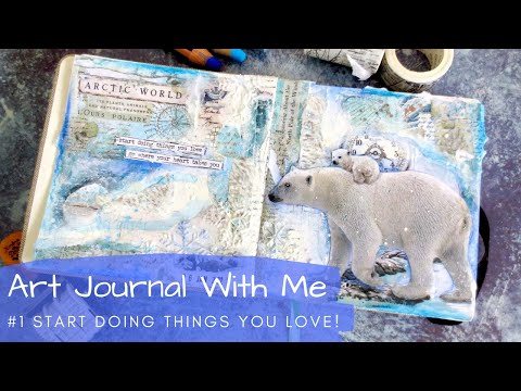 Art Journal With Me #1 | Let's Begin Together | Start Doing Things You Love