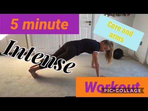5 min ABS and ARMS workout | how to get a six pack