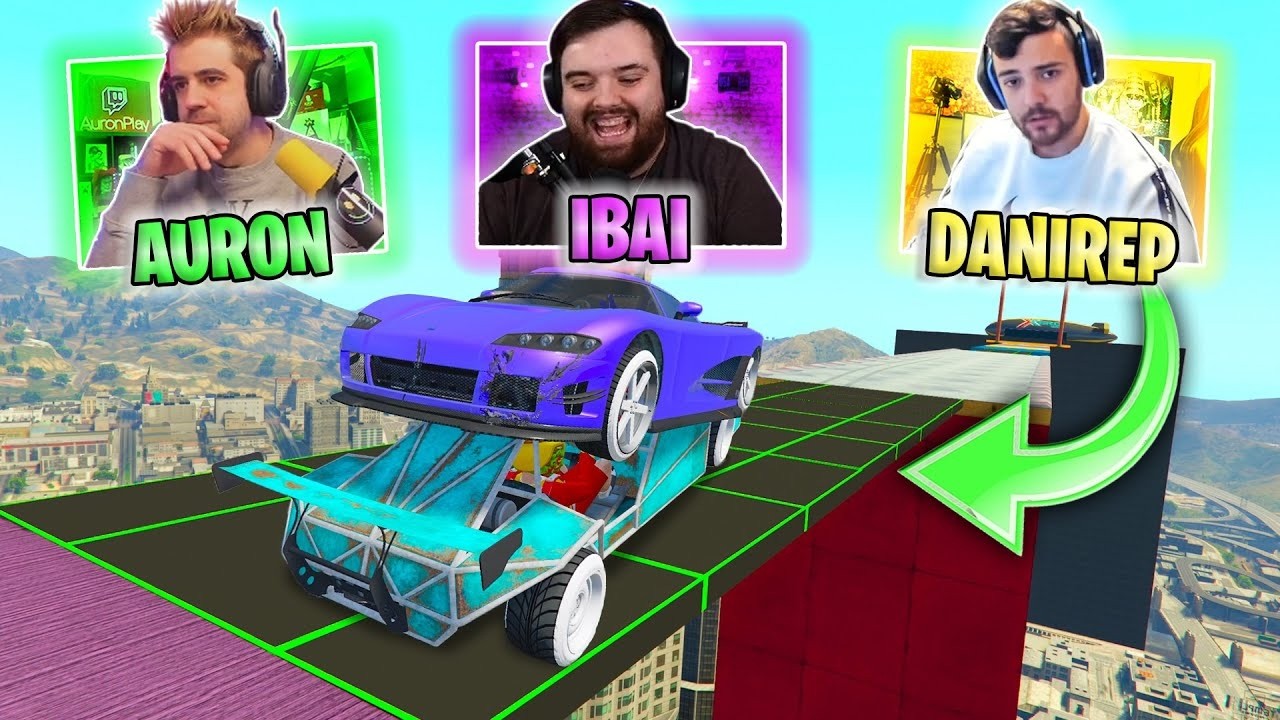 CARA A CARA MEGA ÉPICO!! CON AURONPLAY , IBAI Y AMIGOS! MUCHOS GRITOS Y NERVIOS!!   GTA V ONLINE