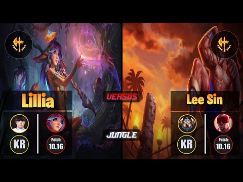 Canyon LILLIA (Jungle) [Conqueror] VS LEE SIN - Challenger KR Patch 10.16