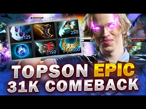 TOPSON New Invoker EPIC 31k COMEBACK - New Meta Build - 7.34 Patch Dota 2