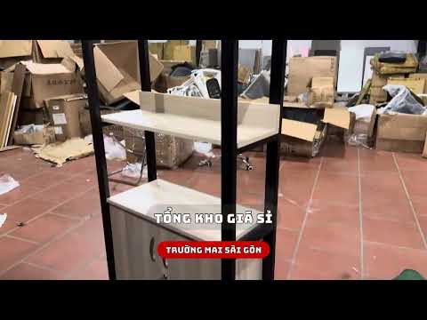 Tủ Văn Phòng Vách Ngăn Kết Hợp Trang Trí BumBe - THS10