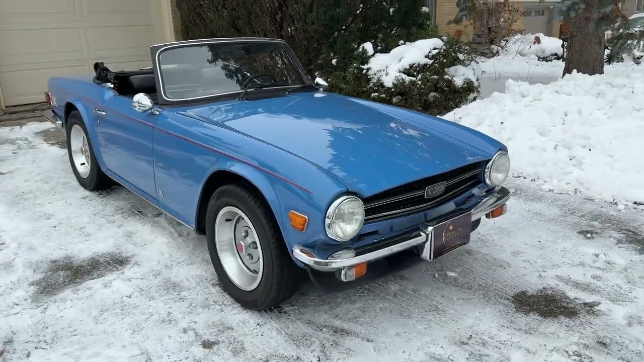 **SOLD on the CCC Buy-It-Now Lot** 1975 Triumph TR6 Roadster 4-Speed Manual with Overdrive, Inspected