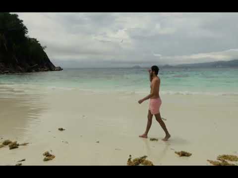 Walking on the beach