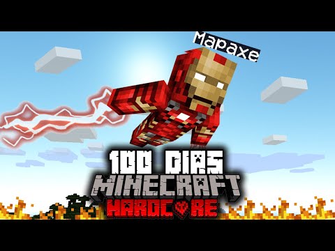 🟥I Survived 100 Days BEING IRON MAN in Minecraft HARDCORE...This is what Happened