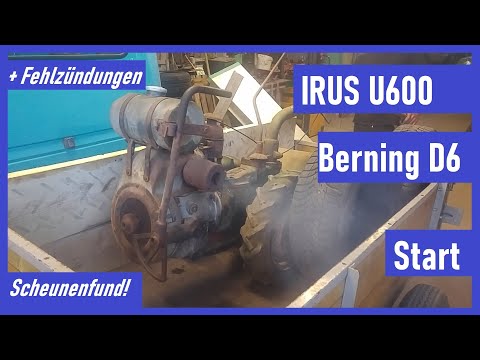 Scheunenfund: Irus U600 mit Berning D6 | Originalzustand | Startversuch | Fehlzündungen!