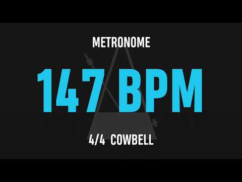 147 BPM 4/4 - Best Metronome (Cowbell)