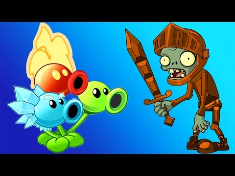 Plants vs Zombies 2 Team Peashooters Power-Up Vs Zombies Attack!