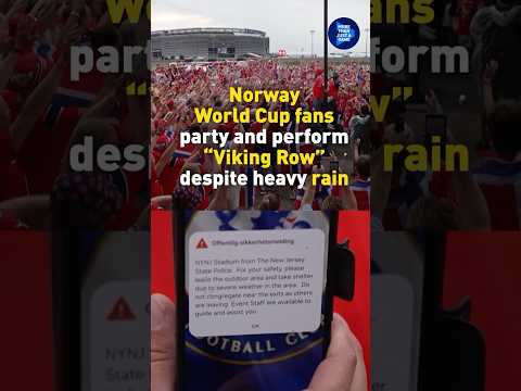 Norway World Cup fans party and perform 