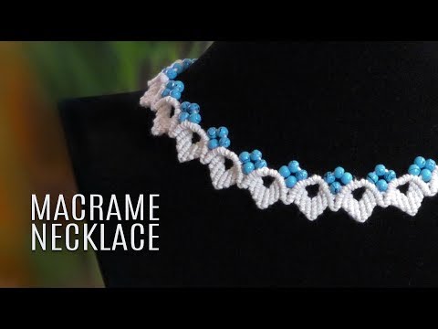 Snaky Macramé Necklace Tutorial