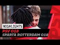HIGHLIGHTS | Zes goals voor PSV O18! ?