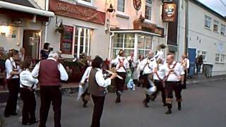 preview picture of video 'Cardiff Morris dance Upton Hanky at The Turberville in Llanharan, 23rd August 2011.'