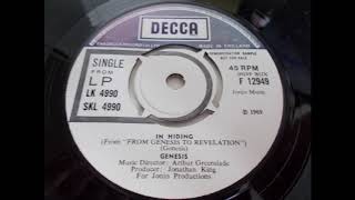 Genesis -  In Hiding     --    Early Genesis from 1969
