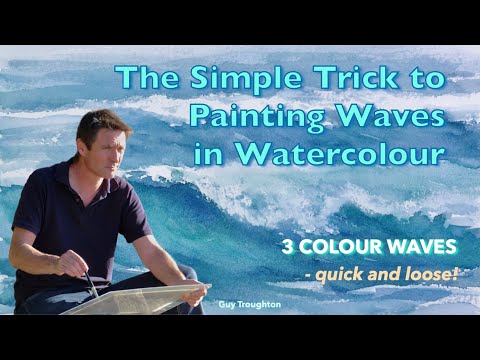 The Simple Trick to Painting Waves in Watercolour