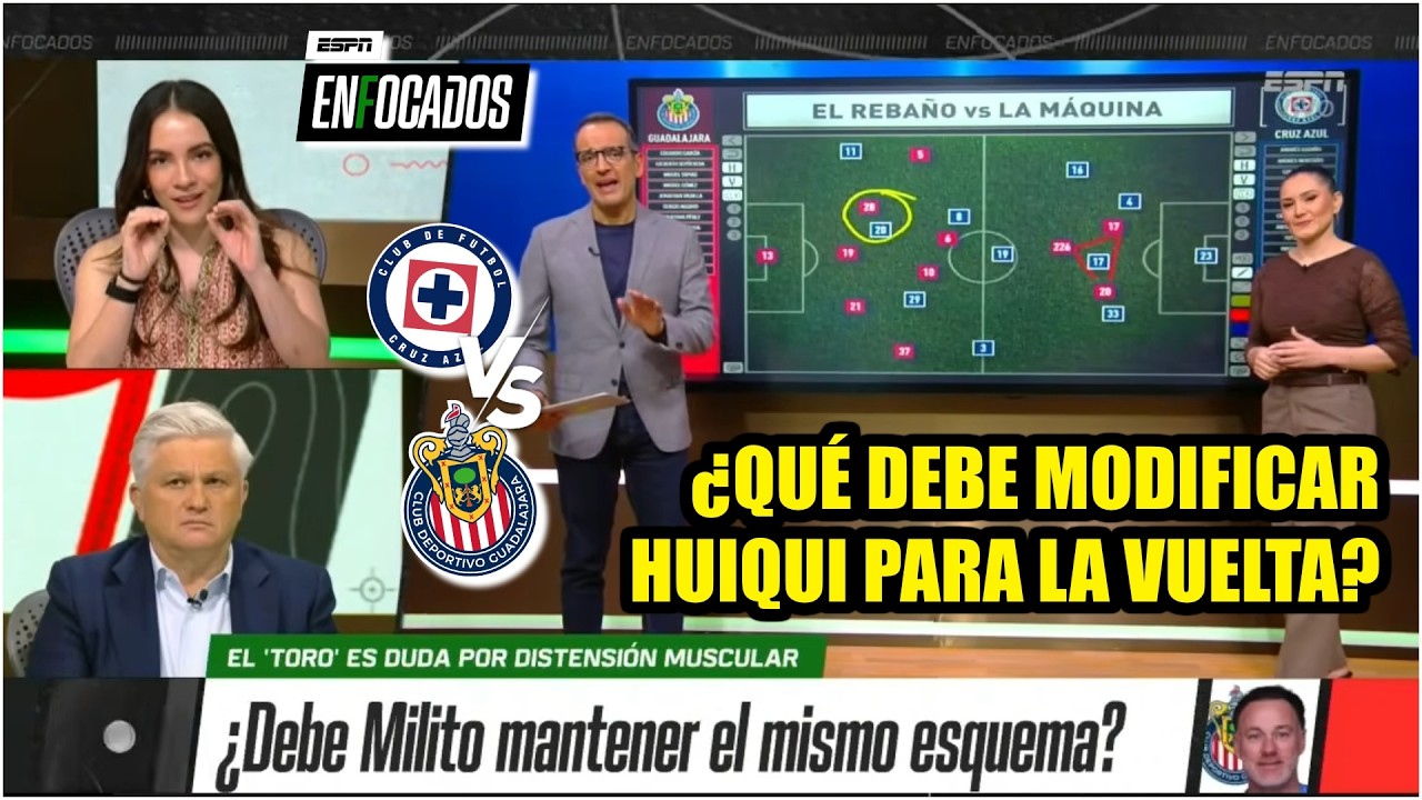 Las CLAVES TÁCTICAS para que CHIVAS FULMINE al CRUZ AZUL en la vuelta y ser FINALISTA | Enfocados